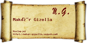 Makár Gizella névjegykártya